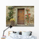 Front Door Decorated with Wall Decal