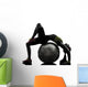 Supple Woman Exercising Fitness Wall Decal