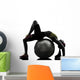 Supple Woman Exercising Fitness Wall Decal