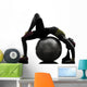 Supple Woman Exercising Fitness Wall Decal