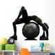 Supple Woman Exercising Fitness Wall Decal