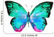 Butterfly Watercolor Design Wall Decal