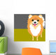 Illustration Happy Pomeranian Wall Decal