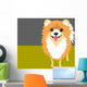 Illustration Happy Pomeranian Wall Decal