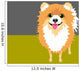 Illustration Happy Pomeranian Wall Decal