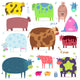 Funny Cows Wall Stickers Wall Decal