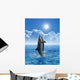 Dolphins Doing a Tail Stand Wall Decal