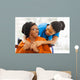 African Senior Patient with Wall Decal