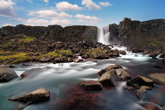 Oxararfoss Waterfall Thingvellir Iceland Wall Decal