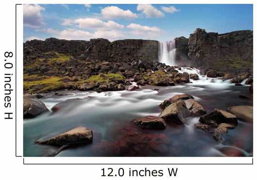 Oxararfoss Waterfall Thingvellir Iceland Wall Decal