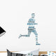 Words Man Jogging Wall Decal