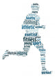 Words Man Jogging Wall Decal