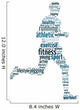 Words Man Jogging Wall Decal