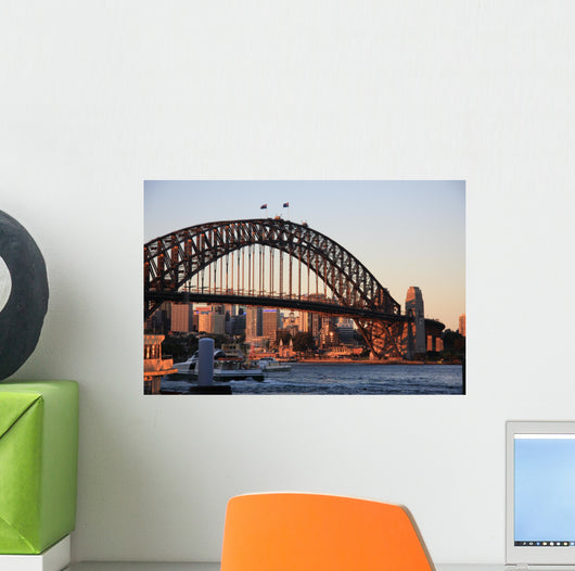 Sidney Harbour Bridge Evening Wall Decal