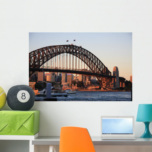 Sidney Harbour Bridge Evening Wall Decal