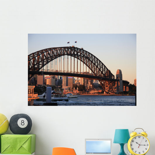 Sidney Harbour Bridge Evening Wall Decal
