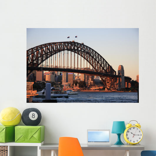 Sidney Harbour Bridge Evening Wall Decal