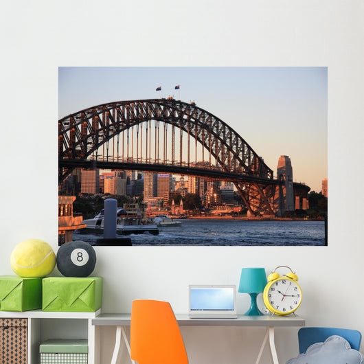 Sidney Harbour Bridge Evening Wall Decal
