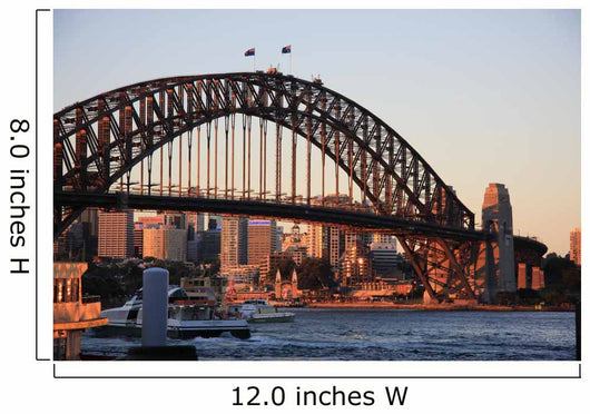 Sidney Harbour Bridge Evening Wall Decal