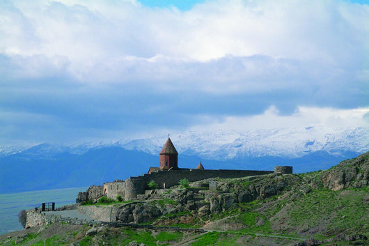 Armenia Monastery Bottom Mountain Wall Decal