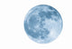2400mm Blue Full Moon Wall Decal
