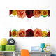 Floral Border Composed Roses Wall Decal
