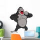 Angry Gorilla Cartoon Wall Decal