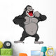 Angry Gorilla Cartoon Wall Decal