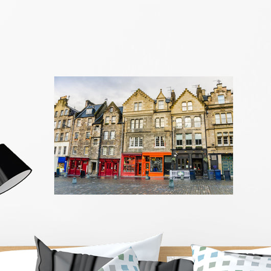 Historic Town Houses and Wall Decal