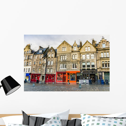 Historic Town Houses and Wall Decal