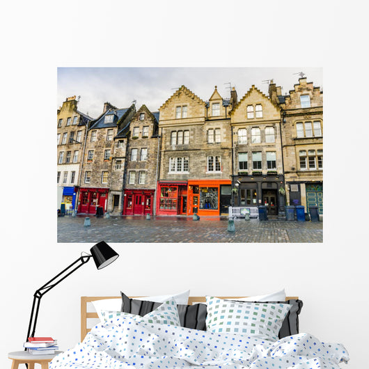 Historic Town Houses and Wall Decal