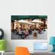 People Enjoying Coffee outside Wall Decal