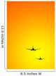 Airplanes Landing Sunset Wall Decal
