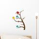 Birds Sitting Tree Wall Decal