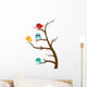 Birds Sitting Tree Wall Decal