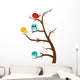 Birds Sitting Tree Wall Decal