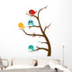 Birds Sitting Tree Wall Decal