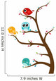 Birds Sitting Tree Wall Decal