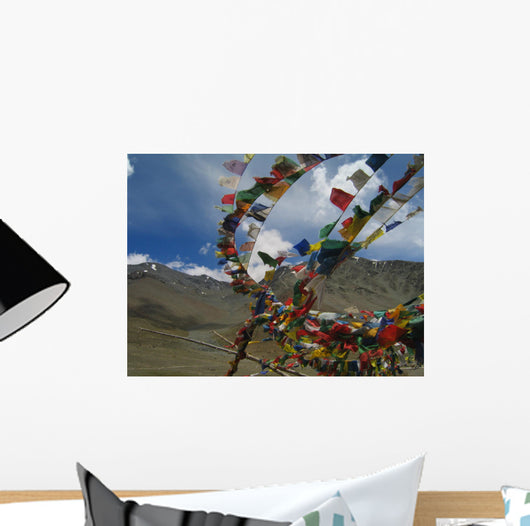 Tibetan Buddhist Payer Flags Wall Decal