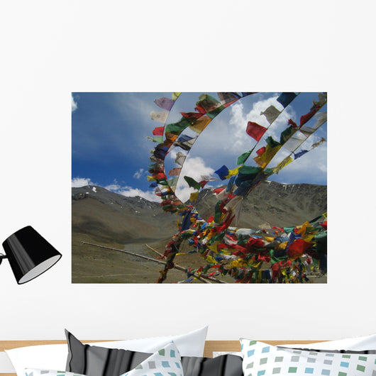 Tibetan Buddhist Payer Flags Wall Decal