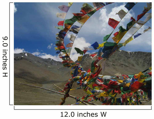 Tibetan Buddhist Payer Flags Wall Decal