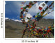 Tibetan Buddhist Payer Flags Wall Decal