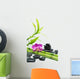 Purple Orchid with Bamboo Wall Decal