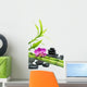 Purple Orchid with Bamboo Wall Decal