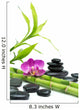 Purple Orchid with Bamboo Wall Decal