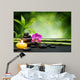 Purple Orchid Candle with Wall Decal