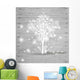 Christmas Snowflake Tree Wall Decal