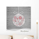 Christmas Ball with Snowflakes Wall Decal