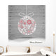 Christmas Ball with Snowflakes Wall Decal