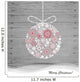 Christmas Ball with Snowflakes Wall Decal